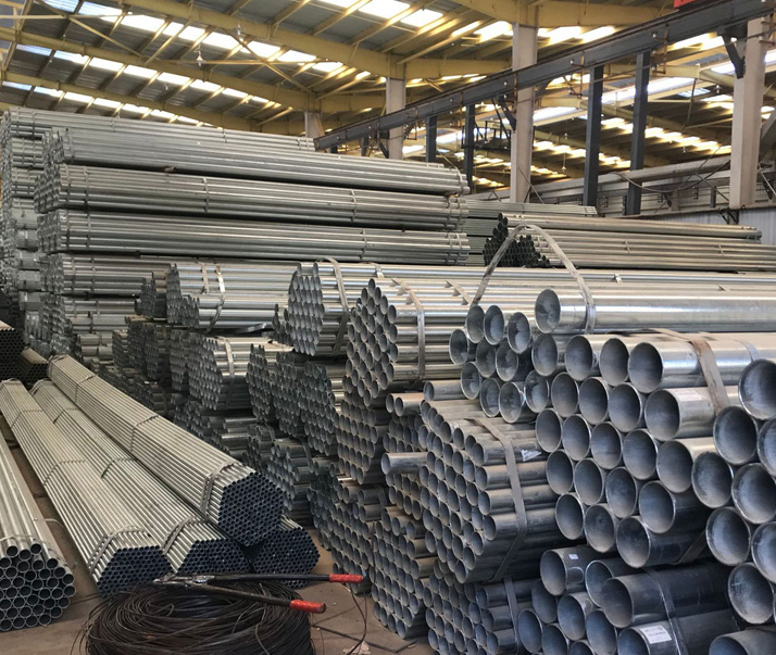 日照q235b热镀锌带钢管